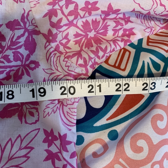 Hilo Hattie EUC pink white Hawaiian pineapple shirt M - Picture 7 of 7